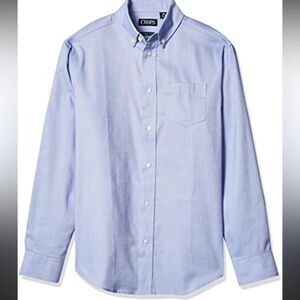 Chaps boys size 14 light blue button up long sleeve